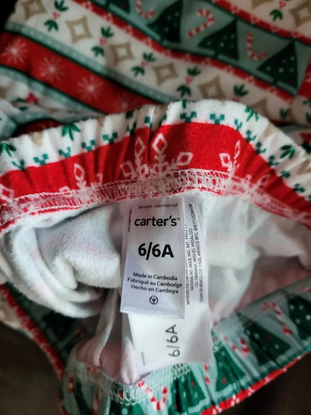 Girls Christmas Pajama Pants 3 pairs size 6